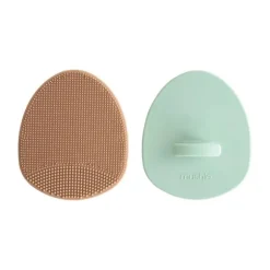 Mushie Cradle Cap Brush 2-Pack - Blush/Shifting Sand