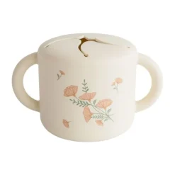 Mushie Snack Cup - Pink Flowers
