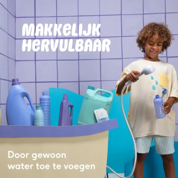 Naïf Pump Bottle + Bath Foam Navulpoeder