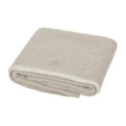 Nanami Babydeken Rib Knit Double - Beige - 75 x 100 cm