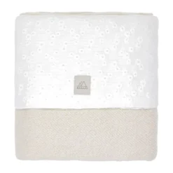 Nanami Embroidery Swaddle - 100 x 135 cm - Off White