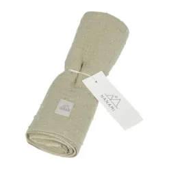 Nanami Swaddle – Woven Dot – Eucalyptus – 100x135 cm