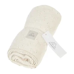 Nanami Swaddle - 135x100 cm - Embroidery - Naturel