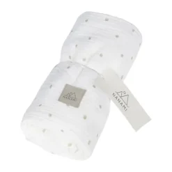 Nanami Swaddle - 135x100 cm - Off-White Stipje
