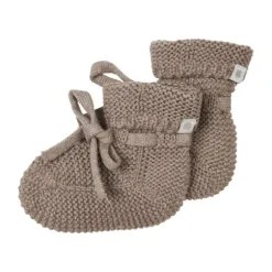 Noppies Nelson Slofjes Taupe Melange One Size
