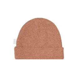 Noppies Nevel Rib Mutsje Cafe Au Lait Melange Prematuur