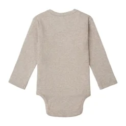 Noppies Nino Romper - Rib - Taupe Melange - Mt. 44