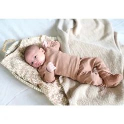 Noppies Rib Natal T-shirt Lange Mouwen Oatmeal Mt. 44