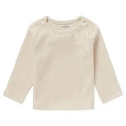 Noppies Rib Natal T-shirt Lange Mouwen Oatmeal Mt. 44