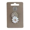Ootje Kadootje Babyhaarclipje - Margrietje - Wit/Goud - 1 st.