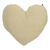 Overseas Heart Shape Teddy Kussen - Off White