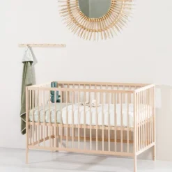 Puck Raw Babybed Beuken Natural 60 x 120 cm