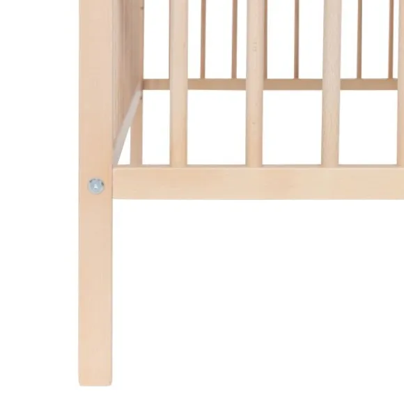 Puck Raw Babybed Beuken Natural 60 x 120 cm