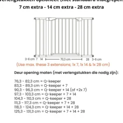 Qute Deurhekje Q-keeper zwart