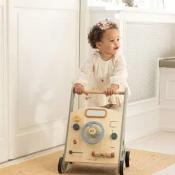 Sebra Houten Loopwagen - Blauw