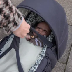 Sebra Kap Voor 3-in-1 Babynest - Blue Olive