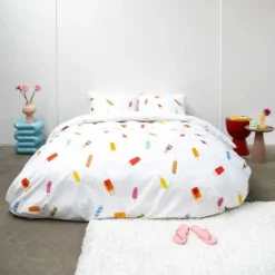 Snurk Dekbedovertrek - Popsicles - 140x200/220 cm - Wit