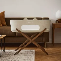 Snuz SnüzBaskit Moses Basket + Stand Set - Dove/Light Grey/Grey