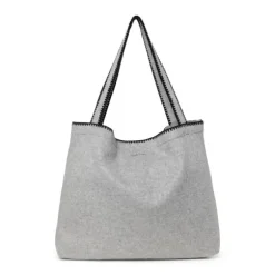 Studio Noos Wool Look Mom Bag - Grey