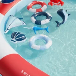 Swim Essentials Whale Adventure Zwembad Red / White