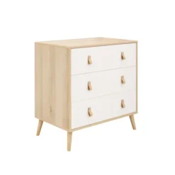 ToiToiKids Jort Commode met Laden - Wit/Naturel