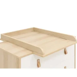 ToiToiKids Jort Commode met Laden - Wit/Naturel