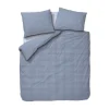 Town & Country Gingham Dekbedovertrek - 140 x 220 cm - Old Blue