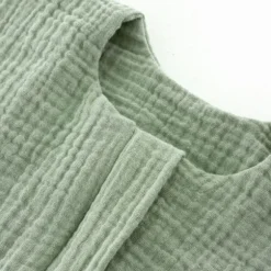 Träumeland Zomerslaapzak Liebmich - Cotton Muslin - Sage Green - 60 cm