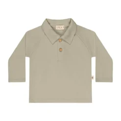 UAUA Polo T-Shirt Lange Mouwen - 3-6 Mnd - Oceano