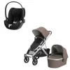 UPPAbaby VISTA V3 Kinderwagen 3-in-1 - Theo | Cybex Cloud T Plus Autostoeltje