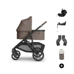 UPPAbaby VISTA V3 Kinderwagen Bundel - Evelyn | Dubatti by Römer Babysafe Pro Autostoeltje | Dubatti by Römer Vario Base 5Z