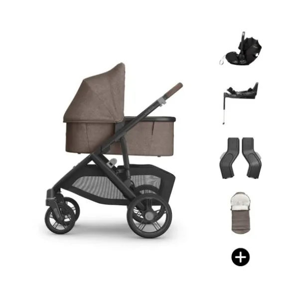 UPPAbaby VISTA V3 Kinderwagen Bundel - Evelyn | Dubatti by Römer Babysafe Pro Autostoeltje | Dubatti by Römer Vario Base 5Z