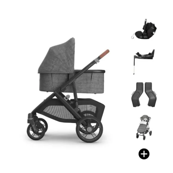 UPPAbaby VISTA V3 Kinderwagen Bundel - Evelyn | Dubatti by Römer Babysafe Pro Autostoeltje | Dubatti by Römer Vario Base 5Z