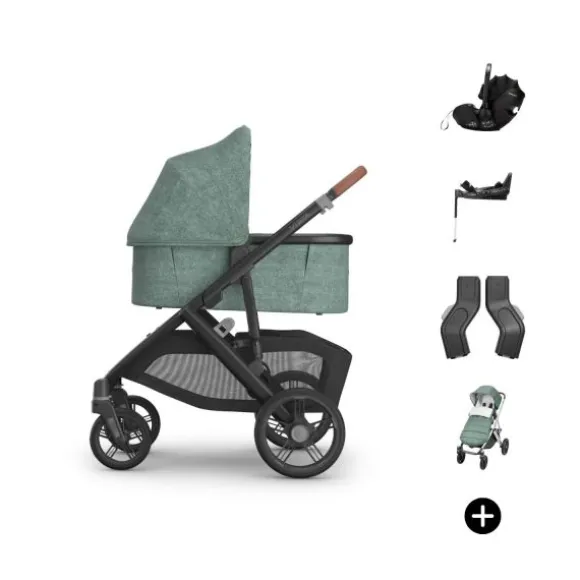 UPPAbaby VISTA V3 Kinderwagen Bundel - Evelyn | Dubatti by Römer Babysafe Pro Autostoeltje | Dubatti by Römer Vario Base 5Z