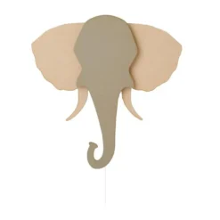 Van Tjalle en Jasper Olifant Muurlamp - Naturel / Grey