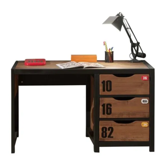 Vipack Alex Bureau Bruin / Zwart