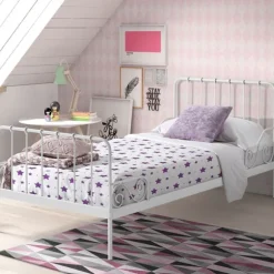 Vipack Alice Metal Bed Roze 90 x 200 cm