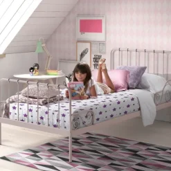 Vipack Alice Metal Bed Roze 90 x 200 cm
