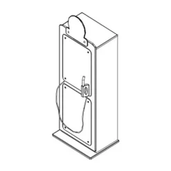 Vipack Benzinepomp Kast Rood
