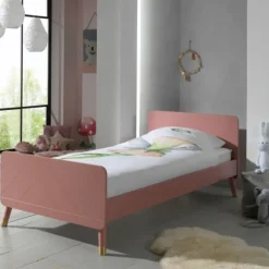 Vipack Billy Bed Satin White 90 x 200 cm