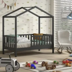 Vipack Dallas Juniorbed – 70 x 140 cm – Antraciet