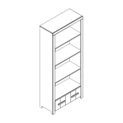 Vipack Erik Boekenkast Wit