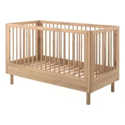 Vipack Forrest Babybed Met Ombouw - 70 x 140 cm - Beuk Wit