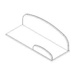Vipack Kiddy Hangplank Wit 65 cm