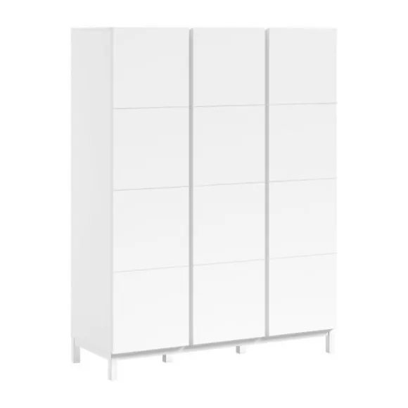 Vipack Kledingkast - Eva - 3-deurs - Wit