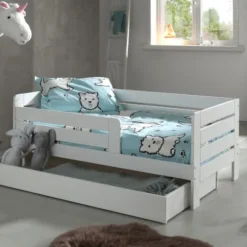 Vipack Toddler Ledikant Horizontaal Grijs 70 x 140 Cm