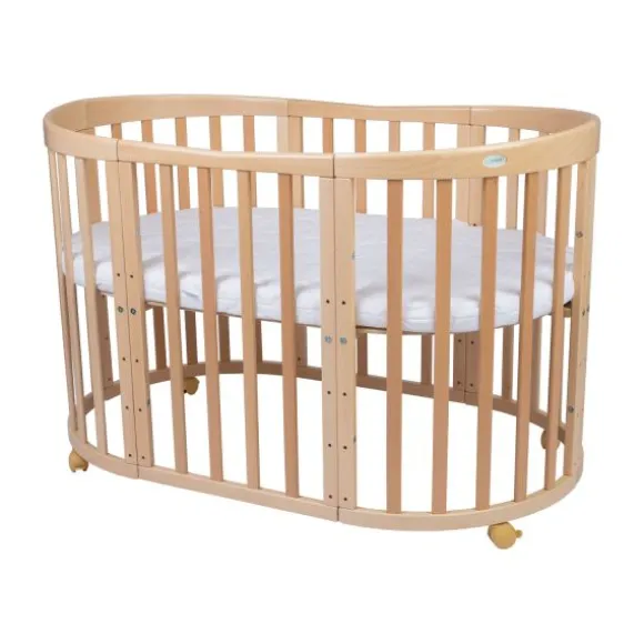 Waldin Oval Combibed 7‑in‑1 - Natural inclusief matras