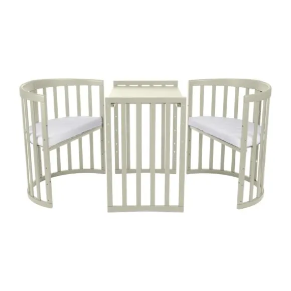 Waldin Oval Combibed 7‑in‑1 - Natural inclusief matras