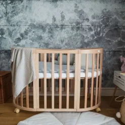 Waldin Oval Combibed 7‑in‑1 - Natural inclusief matras