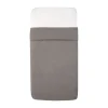 Witlof for kids Velvet Rib Tuck-Inn wiegdeken - 40 x 80 cm - Warm Grey